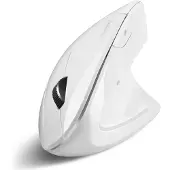 Perixx PERIMICE-813 W Ergonomisk mus Trådlös, Bluetooth Optisk Vit 800 dpi, 1200 dpi, 1600 dpi Ergonomisk