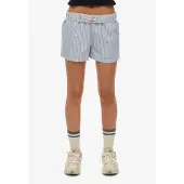 Superdry för kvinnor. W7110476A Shorts Randig Elastisk blå (L), Casual, Bomull