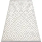 Rugsx Matta SANTO SISAL 58365A Ruter, beige 140x190 cm