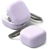 Ringke Samsung Galaxy Buds 4/4 Pro silikonfodral - stötsäkert skydd - ljuslila