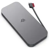 Lenovo Go - Power bank - 10000 mAh - 30 Watt - 3 A - 2 utdatakontakter (USB-C) - åskmolnsgrå - Världsomspännande