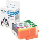 G&G Bläck Kompatibel Svart, Cyan, Magenta, Gul NP2-H-0684EXLBK/364XLCMY GP-H364XLBKCMY-4P