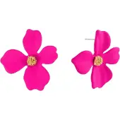 By Jolima Lilly Flower Earring Pink
