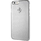 Ferrari Perforerat aluminiumfodral för iPhone 6 / 6S - silver