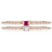 Morellato 1930 Rose Gold Tone Sterling Silver SAHA16014 Damring white