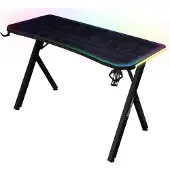 X Rocker Lumio RGB gaming skrivbord med RGB-belysning & musmatta