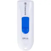 Transcend JetFlash 790 USB-minne 64 GB Vit, Blå TS64GJF790W USB 3.1