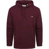 Lyle & Scott – Vinröd huvtröja