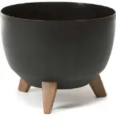 Lamela Pot 3 ben skål Roma Svart H:23 cm 29x29