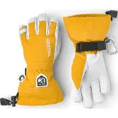 Hestra Juniors' Army Leather Heli Ski Senap