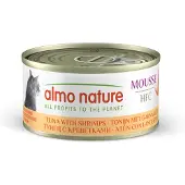 Almo Nature HFC Mousse tonfisk med räkor våtfoder katt (70 g)