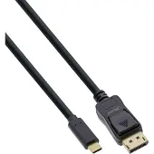 InLine Cable  USB Display Cable, USB Type-C male to DisplayPort male (DP Alt Mode), 4K2K, black, 5m