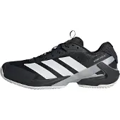 Adidas Sportsko 'Adizero Ubersonic 5 Clay' grå / svart / vit