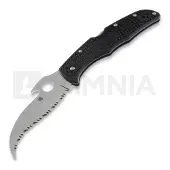 Spyderco Matriarch 2 Emerson Opener C12SBK2W Black FRN, serrated pocket knife