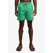 Superdry för män. M3010265A Badbyxor med tryckt logotyp grön (XL), Strandkläder, Återvunnen polyester