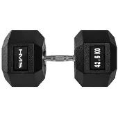 HMS hantel Hex Pro gummerad 1 x 42,5 kg