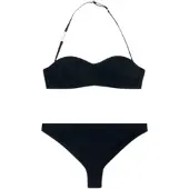 EA7 för kvinnor. 7W000290_AF20663 Bikini Bandeau svart (M), Strandkläder, Polyamid