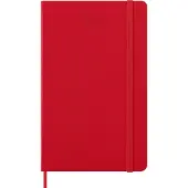 Moleskine Classic Hard 12M veckokalender stor röd 2026