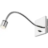 LINDBY LED vägglampa Berfin , Förkromad / silver, Sovrum, Metall, Modern, LED-vägglampa, vägglampa inomhus