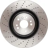 TRW Bromsskiva DF6687S fram, ventilerad, perforerad, 1 Stycke