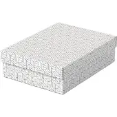 Esselte - Presentkartong - medelstor - 36 cm x 26.5 cm x 10 cm - vit - paket med 3
