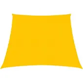 vidaXL Solsegel 160 g/m² gul 3/4x3 m HDPE