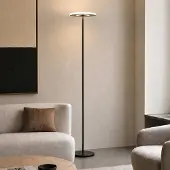 LUCANDE Golvlampa , Raymond, dimbara, Svart, Vardagsrum, Metall, Modern