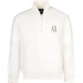 Armani Exchange för män. XM000370AF10818U0009 Casual vit sweatshirt (XXL), Bomull, Lång ärm