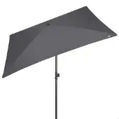 Aktive 62350 Uv30 Rektangulär Tiltbar Balkongparasoll 200x125 Cm