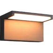 TRIO Lighting Vägglampa utomhus Ravi, Svart, Aluminium / grå / zink, Modern, Utomhusvägglampa