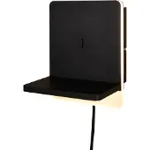 TRIO Lighting LED vägglampa Fairfield, dimbar, Svart, Vardagsrum / matsal, Metall, Modern, LED-vägglampa, vägglampa inomhus