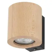 TK Lighting Vägglampa Eve , dimbar, Ljust trä, Vardagsrum / matsal, Trä, Vägglampa, vägglampa inomhus