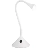 TRIO Leuchten LED skrivbordslampa Viper, Vitt / opal, Vardagsrum / matsal, Syntetmaterial, Modern, LED-bordslampa