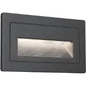 Paulmann 94383, Väggbelysning för utomhusbruk, Svart, Gjuten aluminium, Rostfritt stål, IP44, Trädgård, I