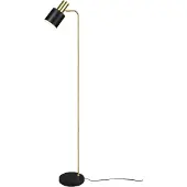 TRIO Leuchten Golvlampa Adam, Svart, Vardagsrum / matsal, Metall, Golvlampa