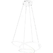 TRIO Lighting Pendellampa Darvin, dimbar, Vitt / opal, Vardagsrum / matsal, Metall, Modern