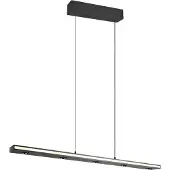 TRIO Lighting Pendellampa Graham, dimbar, Svart, Vardagsrum / matsal, Metall, Modern