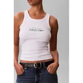 Calvin Klein Jeans Contour 2x2 Rib Graphic ärmlös T-shirt