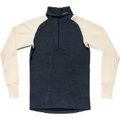 Devold of Norway - Underställ - Expedition Merino Silk Zip M Ink/Offwhite för UnisexUll - Storlek L - Vit