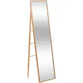5 Five stort stående spegel i bambu-ram, 41 x 160 cm