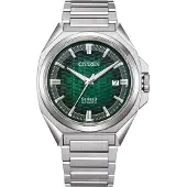 Citizen Series 8 Rostfritt Stål Grön Urtavla Automatisk NB6050-51W 100M Herrklocka grön