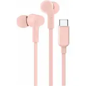 Belkin SoundForm - Hörlurar med mikrofon - inuti örat - kabelansluten - USB-C - ljudisolerande - rosa