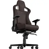 Noblechairs Epic, PC-spelsstol, 180 kg, Stoppad sits, Stoppat ryggstöd, Svart, Aluminium