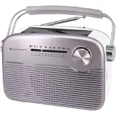 Soundmaster Batteridriven radio TR480SI FM Solcellspanel Silver