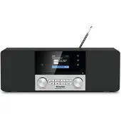 Technisat DigitRadio 3 VOICE - Ljudsystem - 2 x 10 Watt - svart, silver