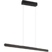 TRIO Lighting Pendellampa Helios, dimbar, Svart, Vardagsrum / matsal, Modern