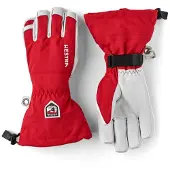 Hestra Army Leather Heli Ski 5-finger Red