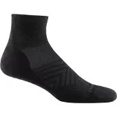 Darn Tough Men's Run Quarter Ultra-Lightweight with Cushion Black