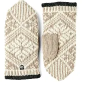 Hestra Nordic Wool Mitt Beige/Offwhite