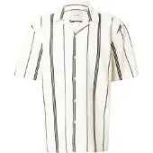 Only & Sons Skjorta 'ONSSTEPAN' svart / vit